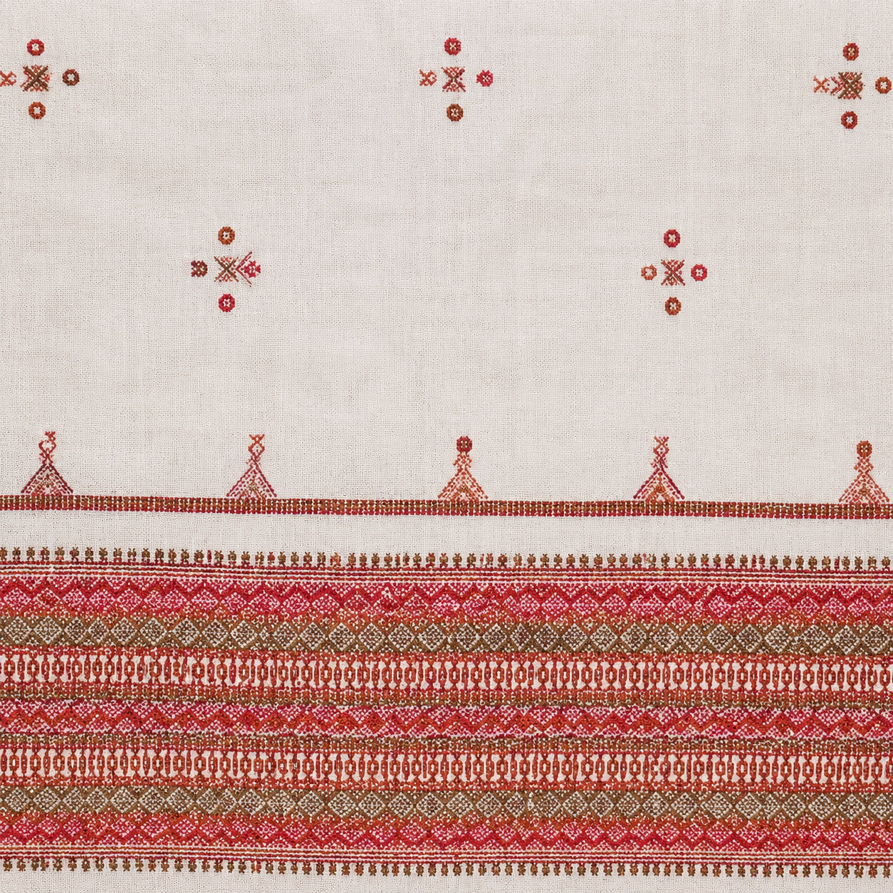 Rajasthan - White/Red