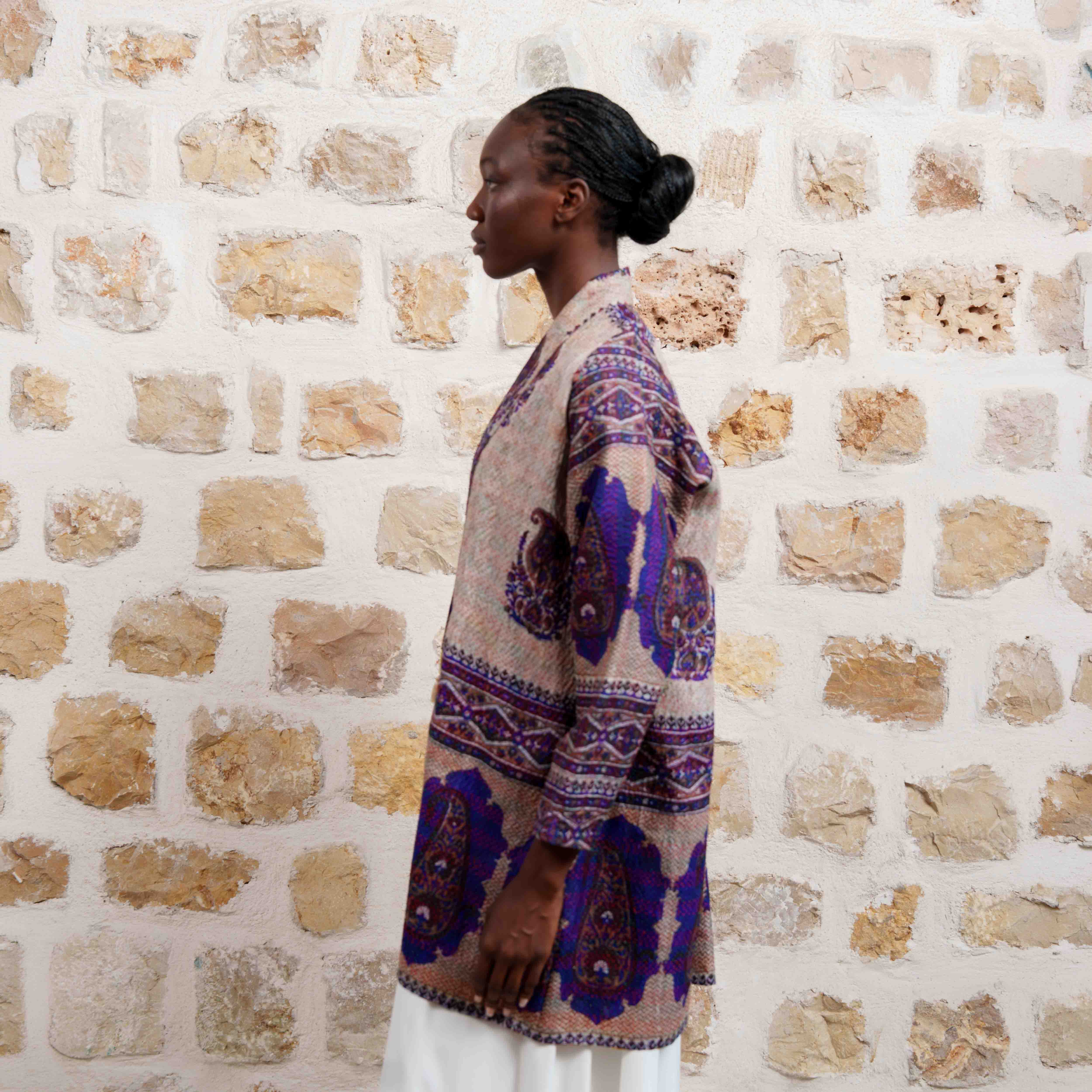 Jaipur Short - Purple and Beige