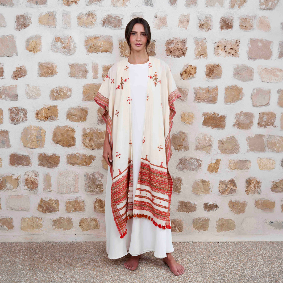 Rajasthan - White/Red