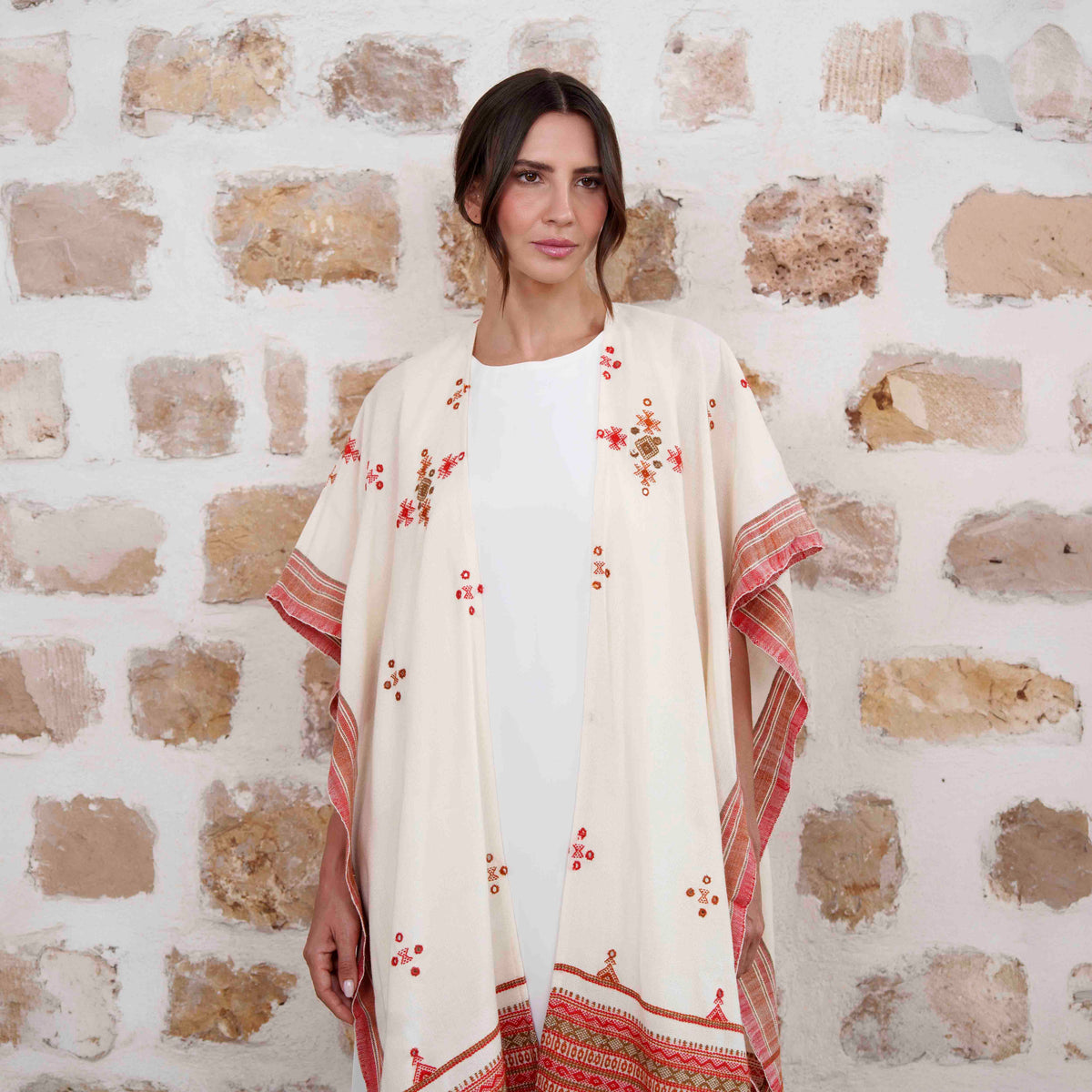 Rajasthan - White/Red
