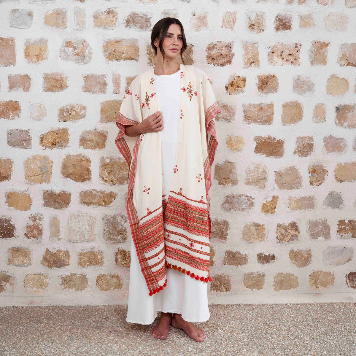Rajasthan - White/Red