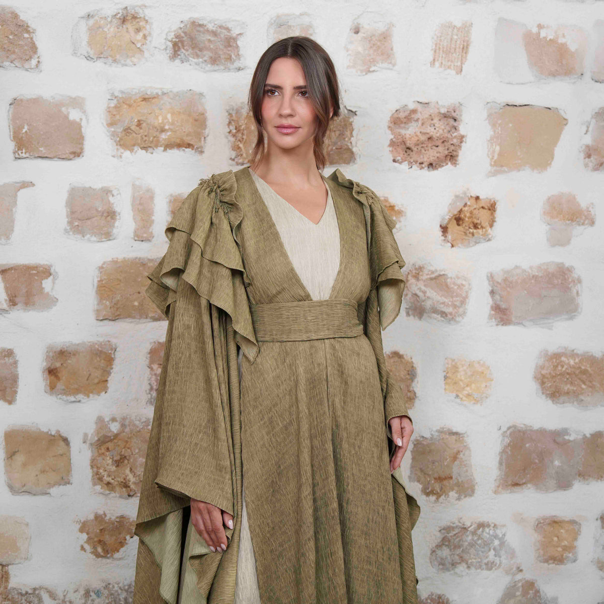 Samsi - Green/Beige