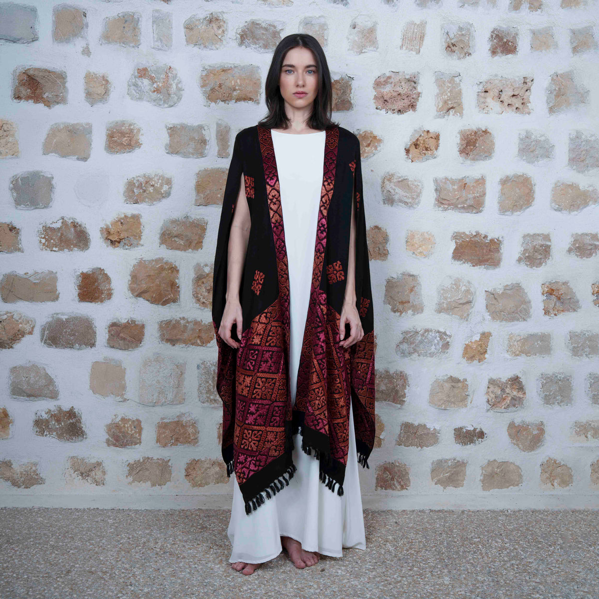 Rajasthan - Black/Pink & Orange
