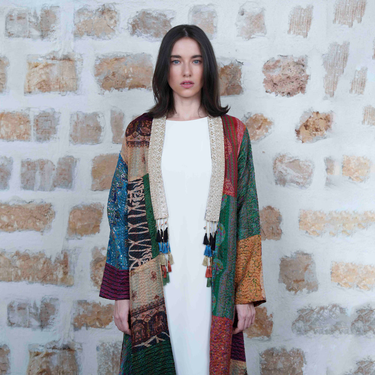 Jaipur Long - Multicolor with Green Accents