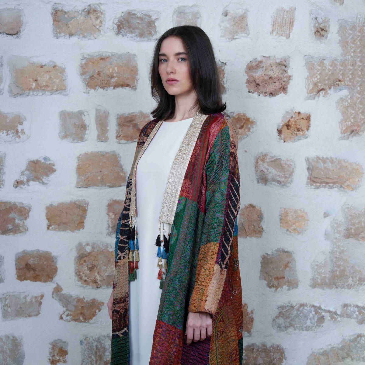 Jaipur Long - Multicolor with Green Accents
