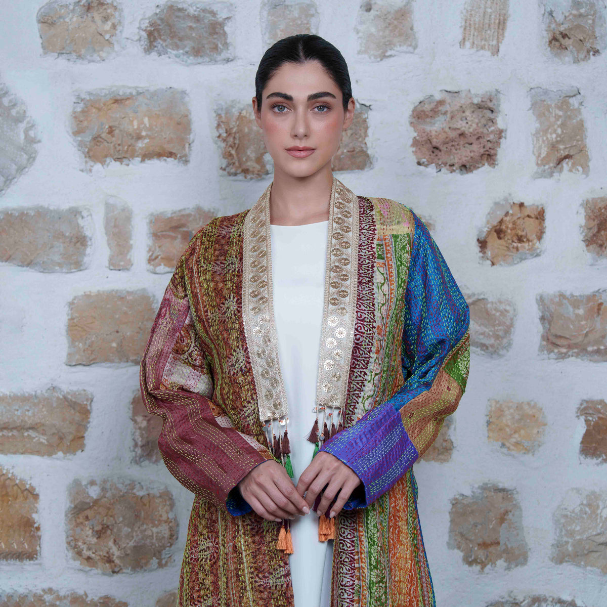 Jaipur Long - Multicolor with Mustard Accents