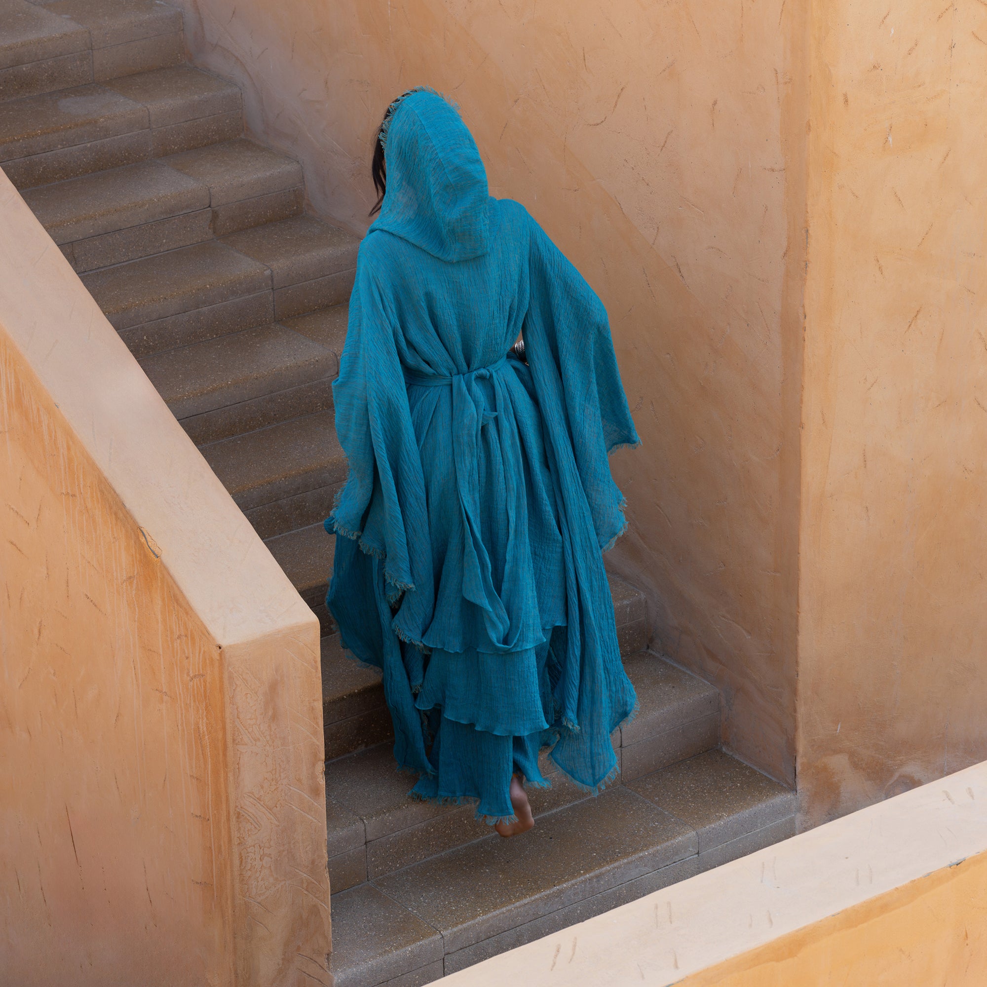 Sheba - Vibrant Orange/Turquoise