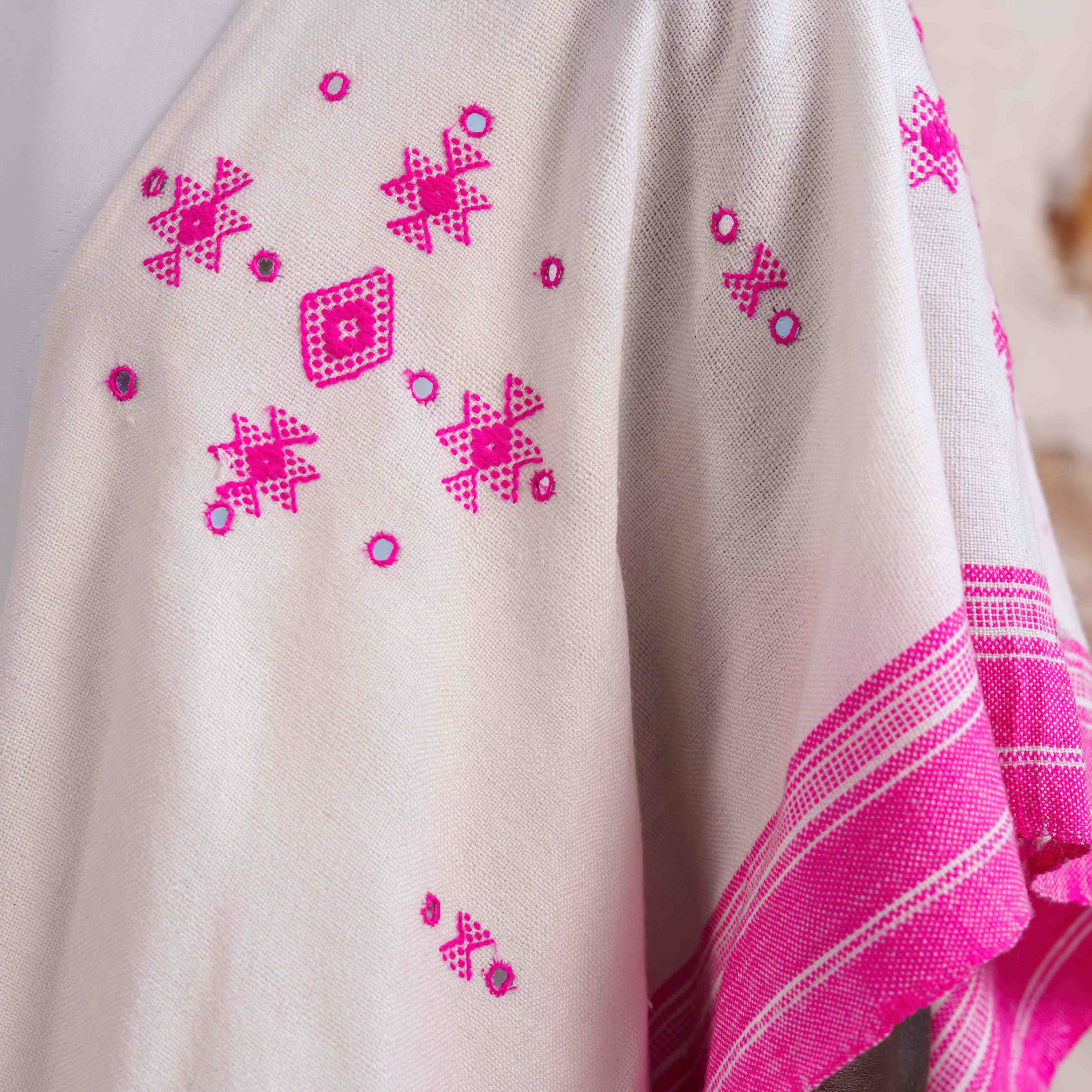 Rajasthan - White/Pink