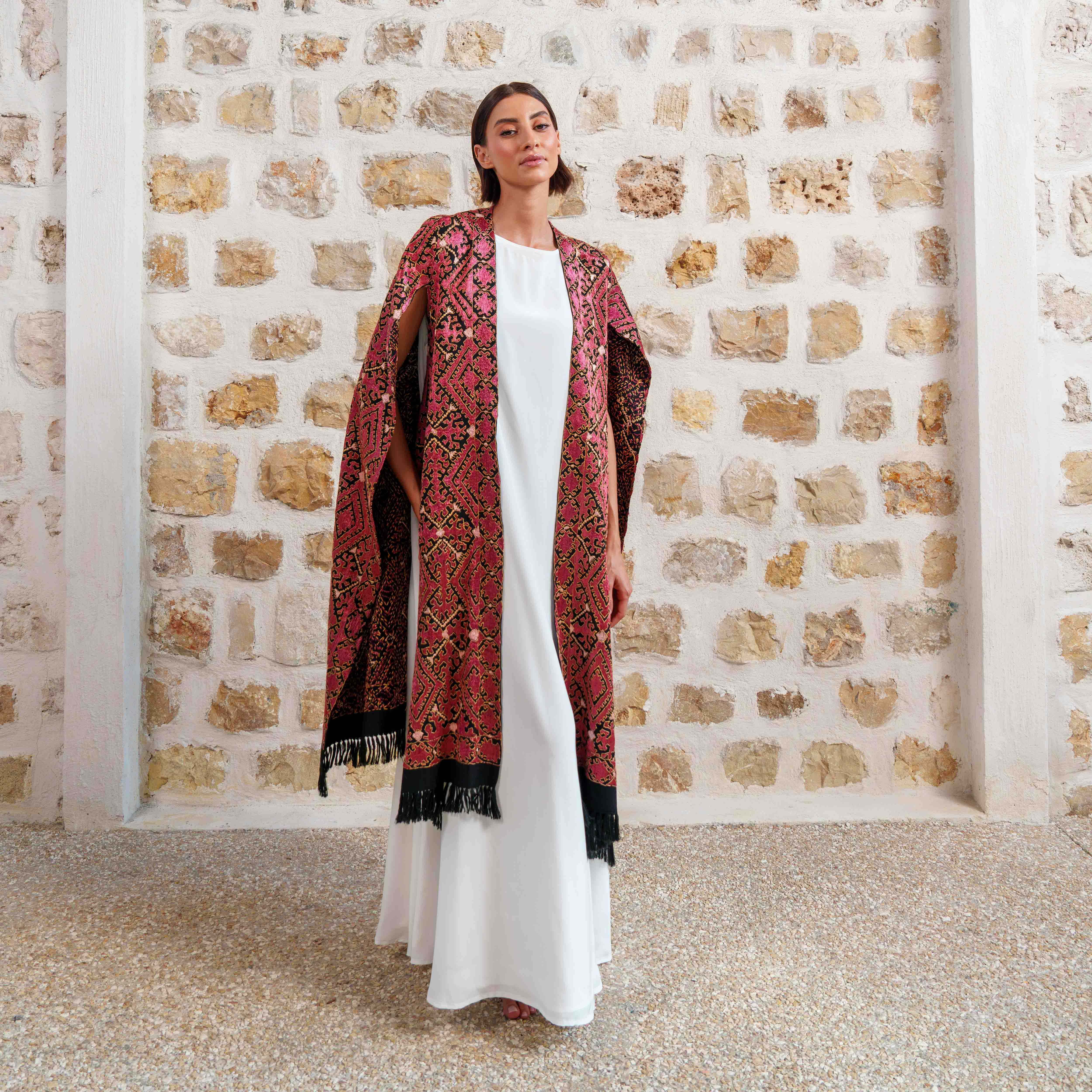 Rajasthan - Pink with Black tassels