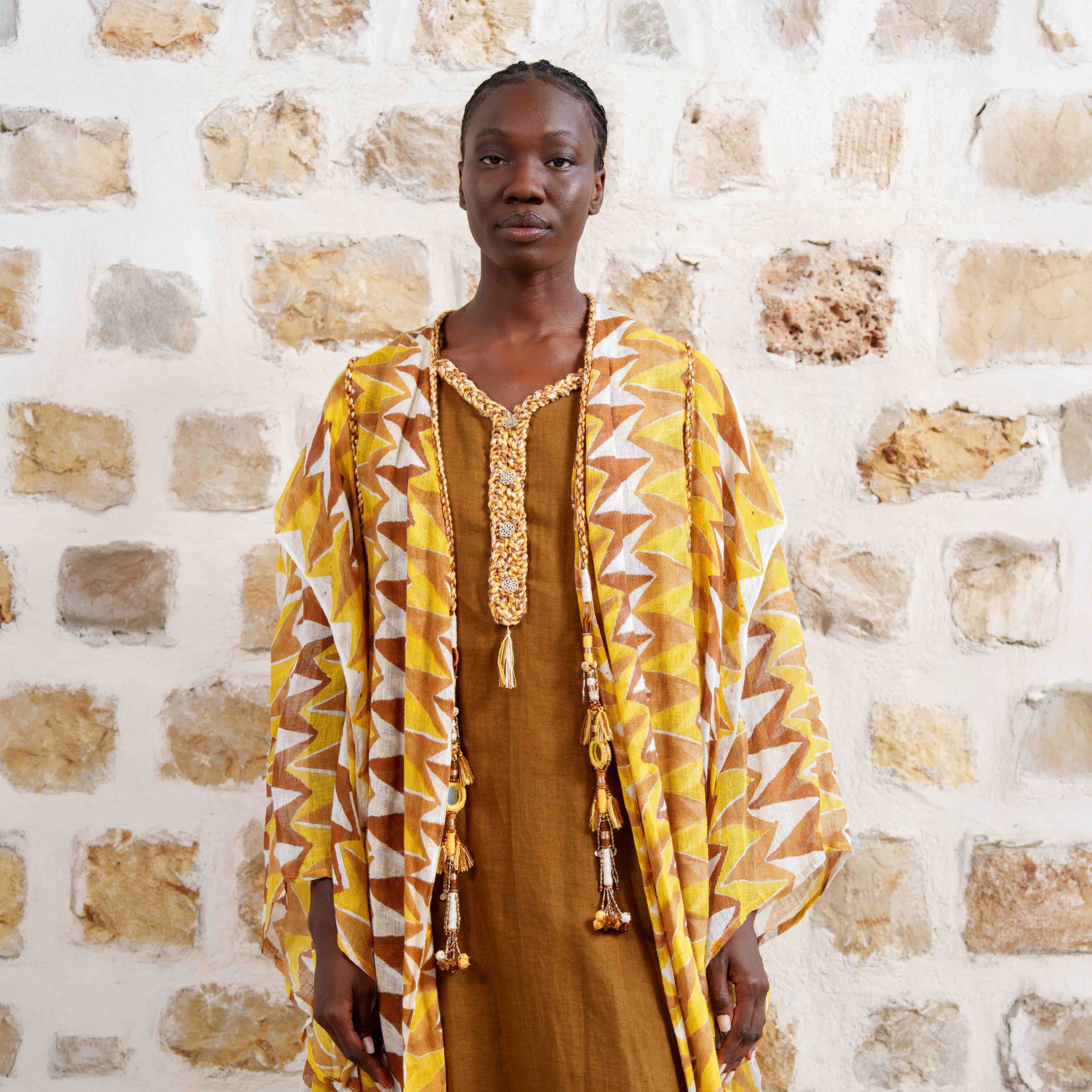 Abi'el - Yellow/Chevron