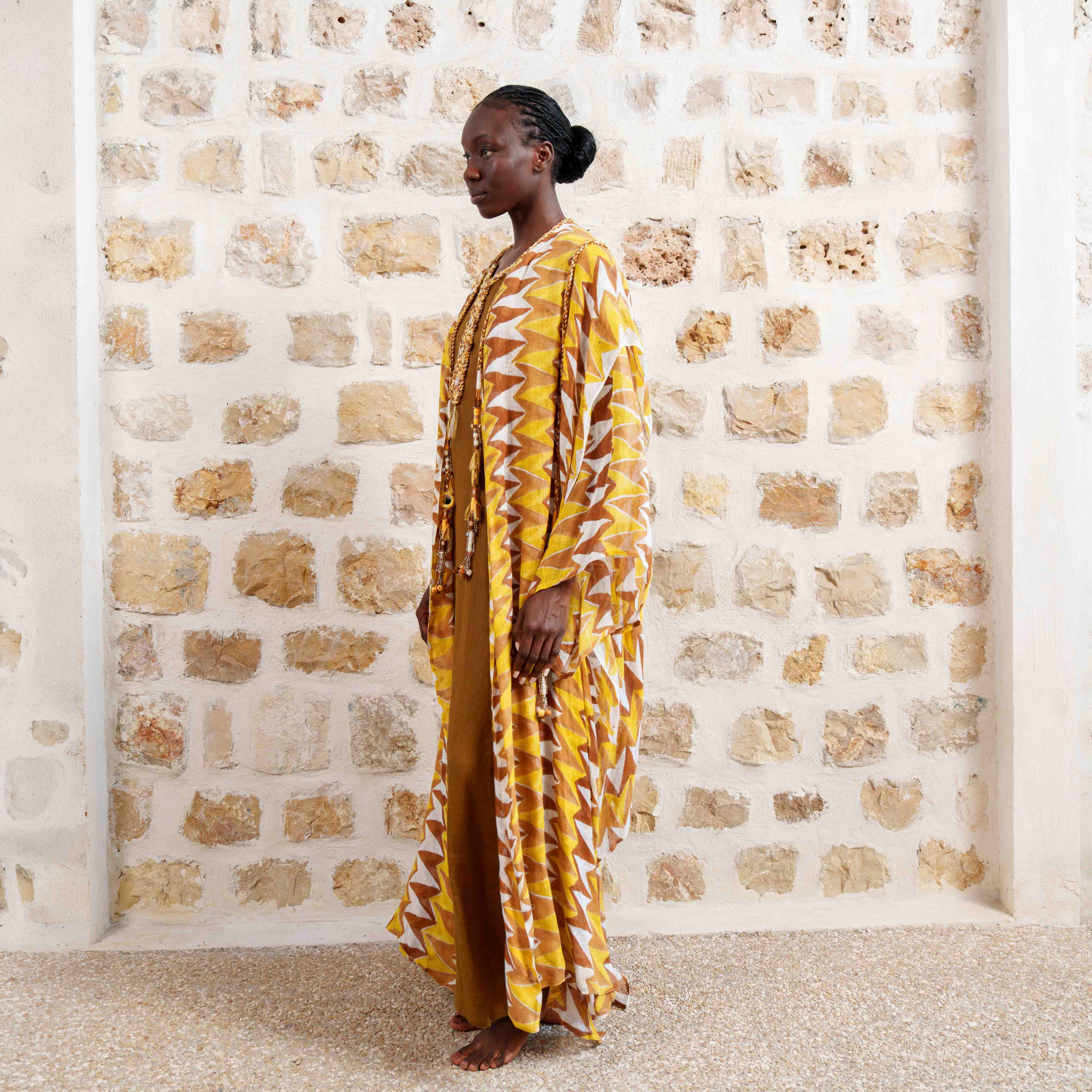 Abi'el - Yellow/Chevron