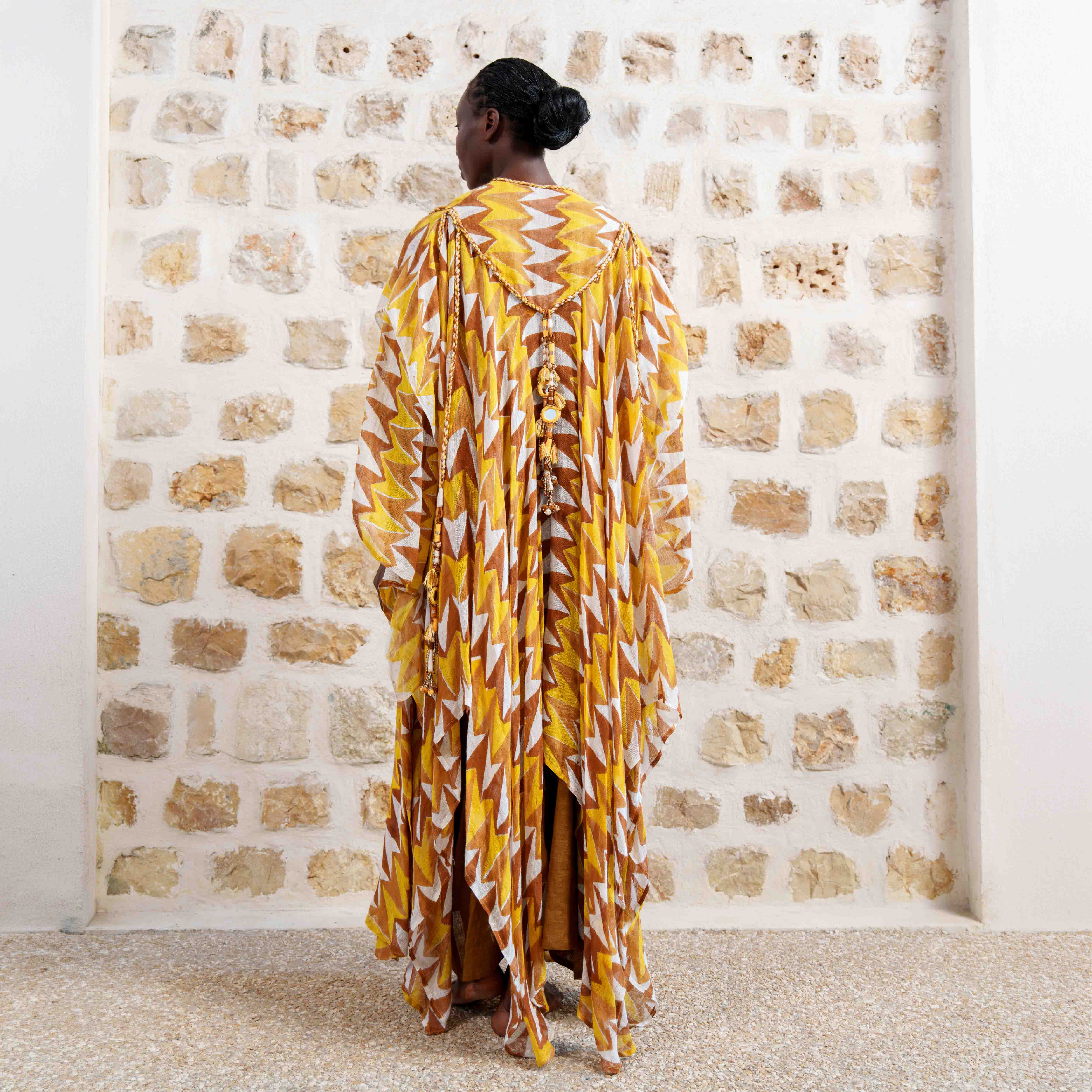 Abi'el - Yellow/Chevron