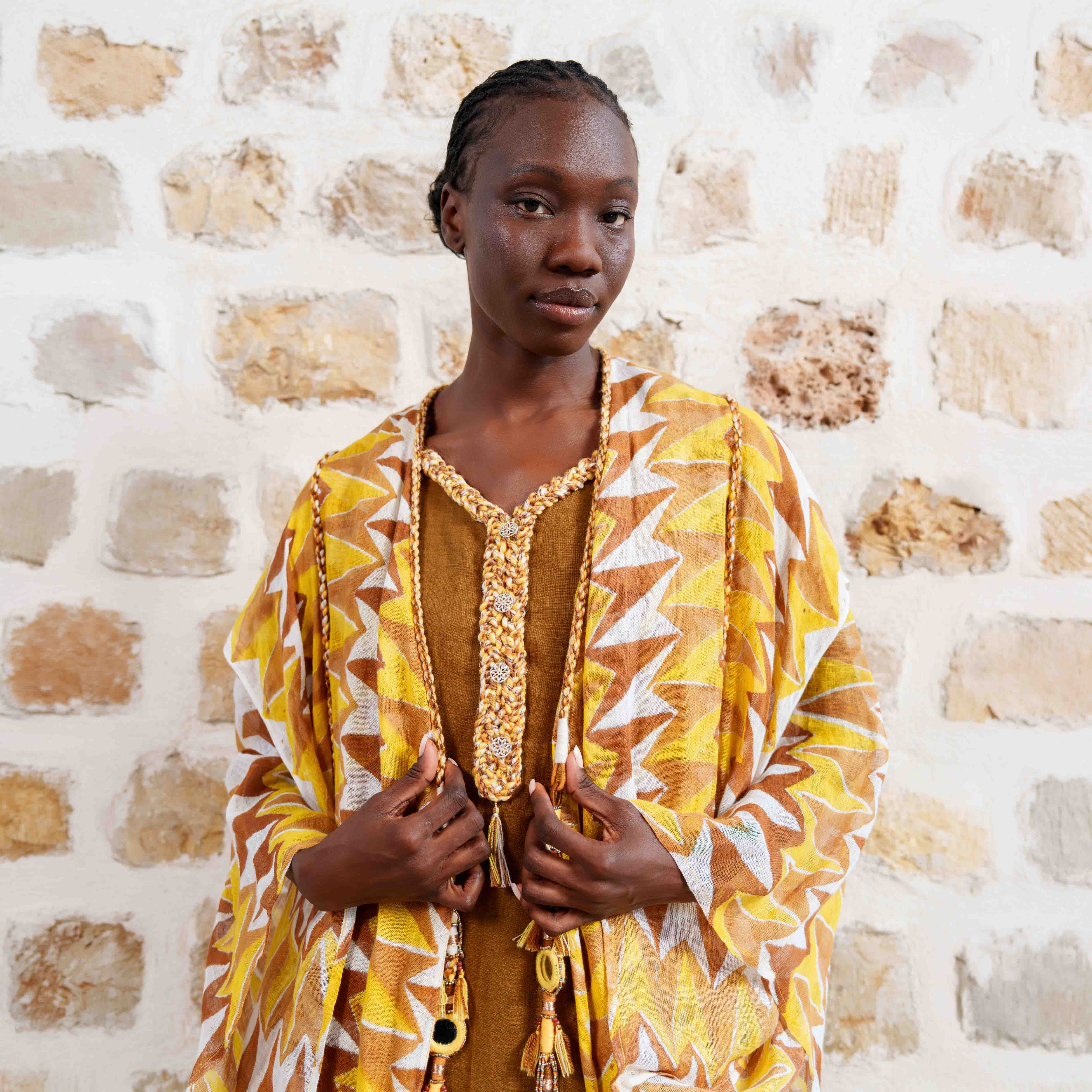 Abi'el - Yellow/Chevron