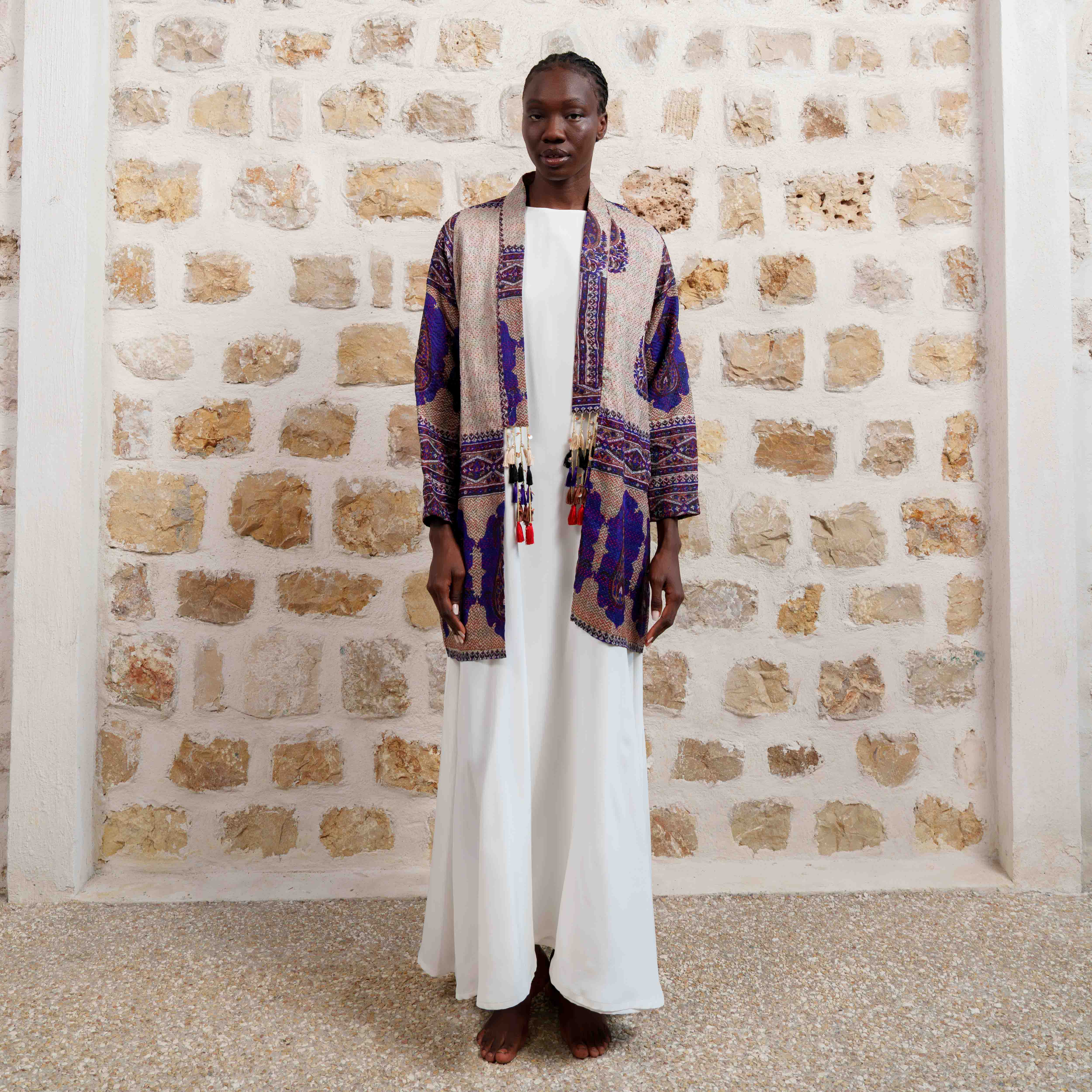 Jaipur Short - Purple and Beige