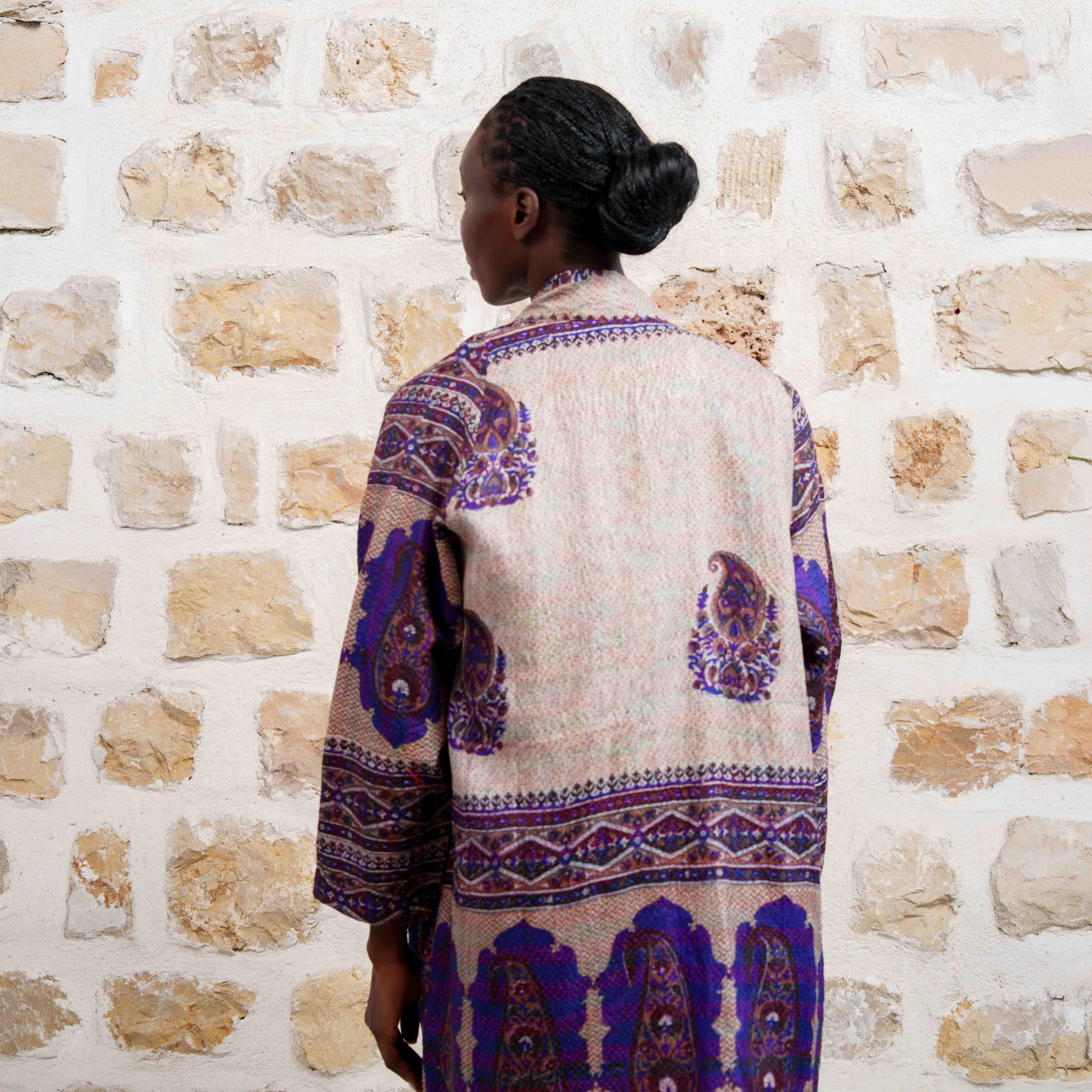 Jaipur Short - Purple and Beige