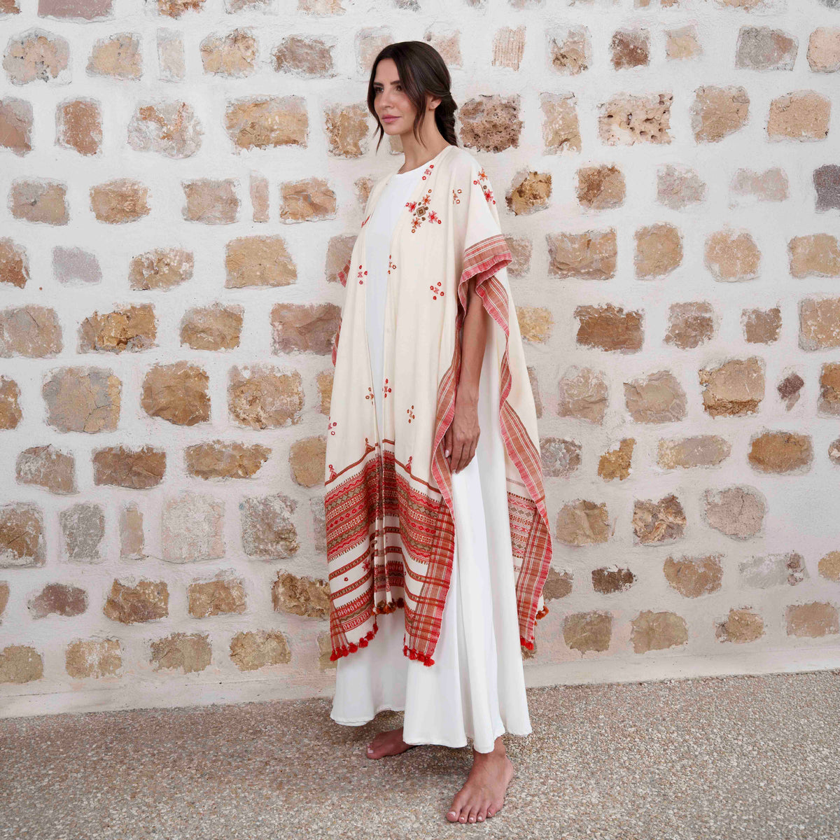 Rajasthan - White/Red