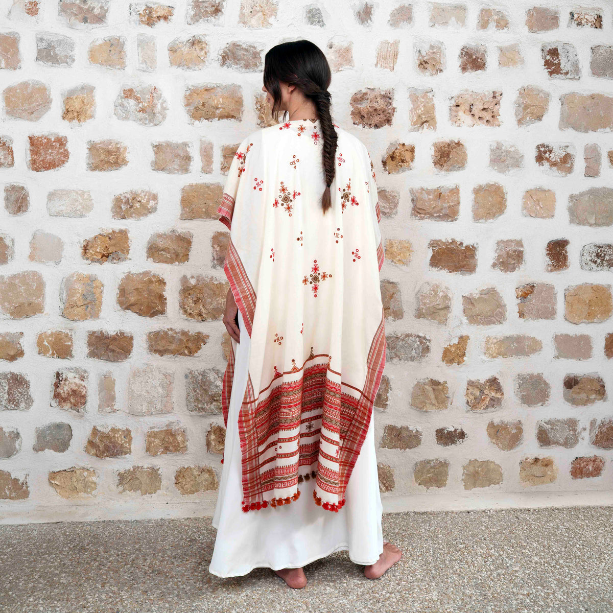 Rajasthan - White/Red