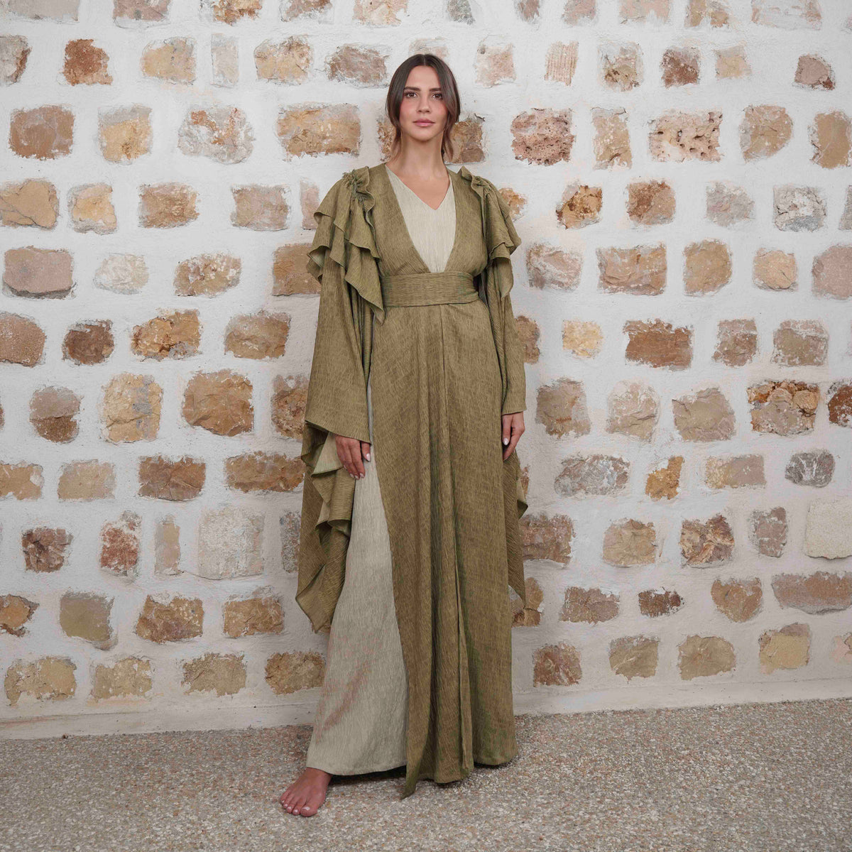 Samsi - Green/Beige
