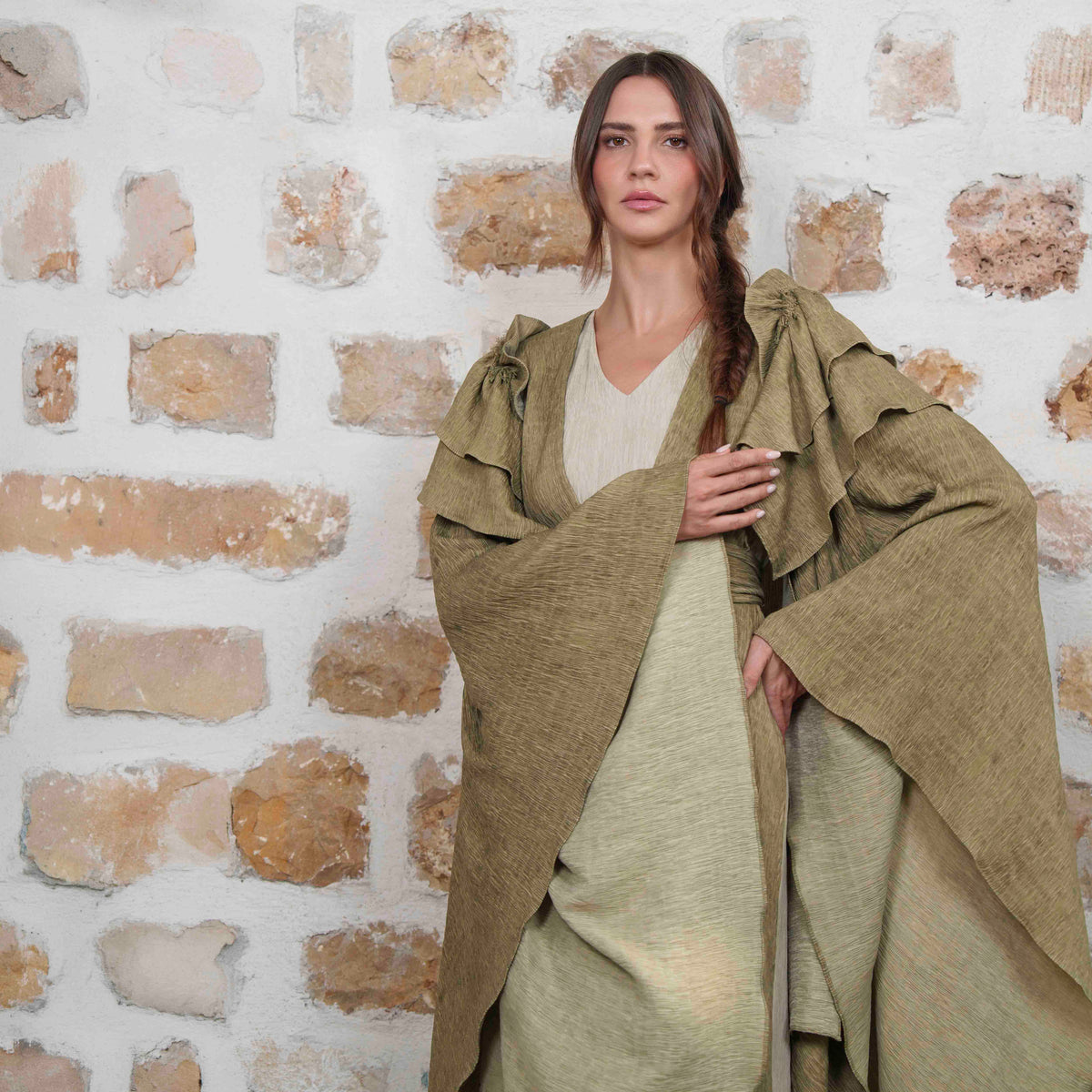 Samsi - Green/Beige