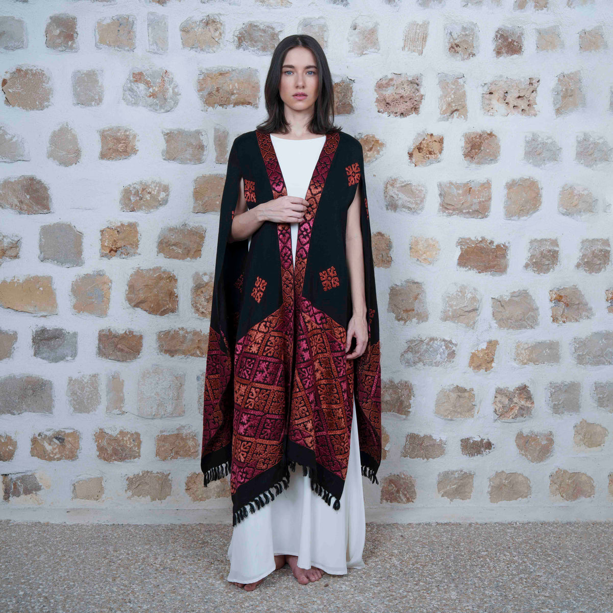 Rajasthan - Black/Pink & Orange