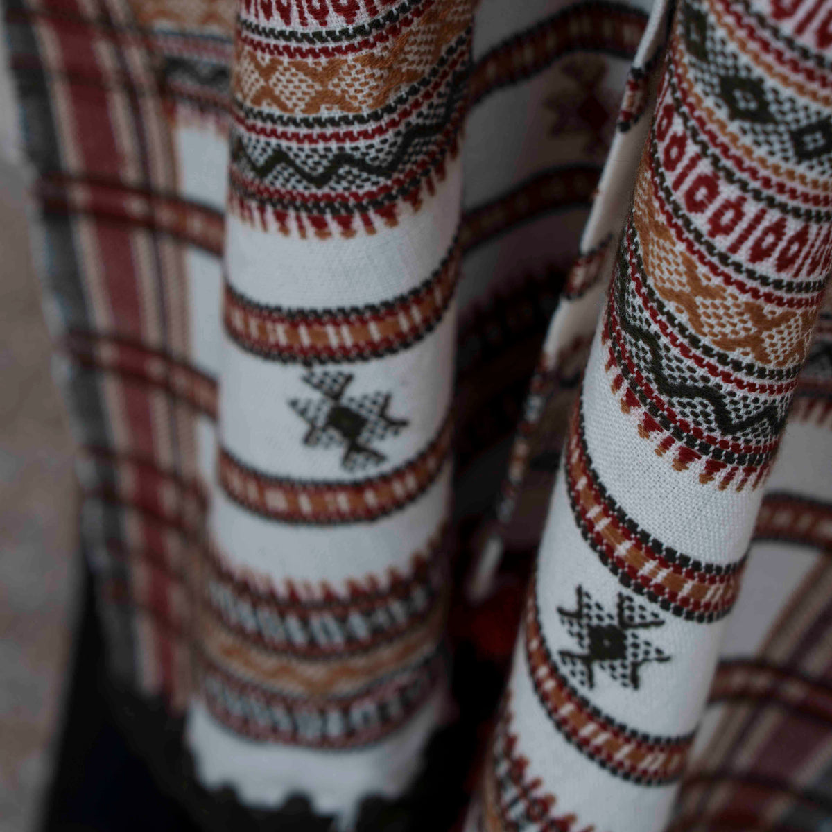 Rajasthan - Black/White & Red