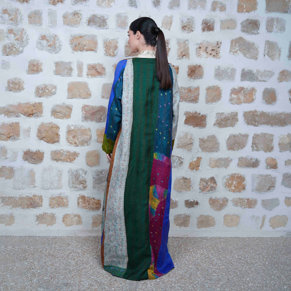 Jaipur Long - Multicolor with Maroon Accents