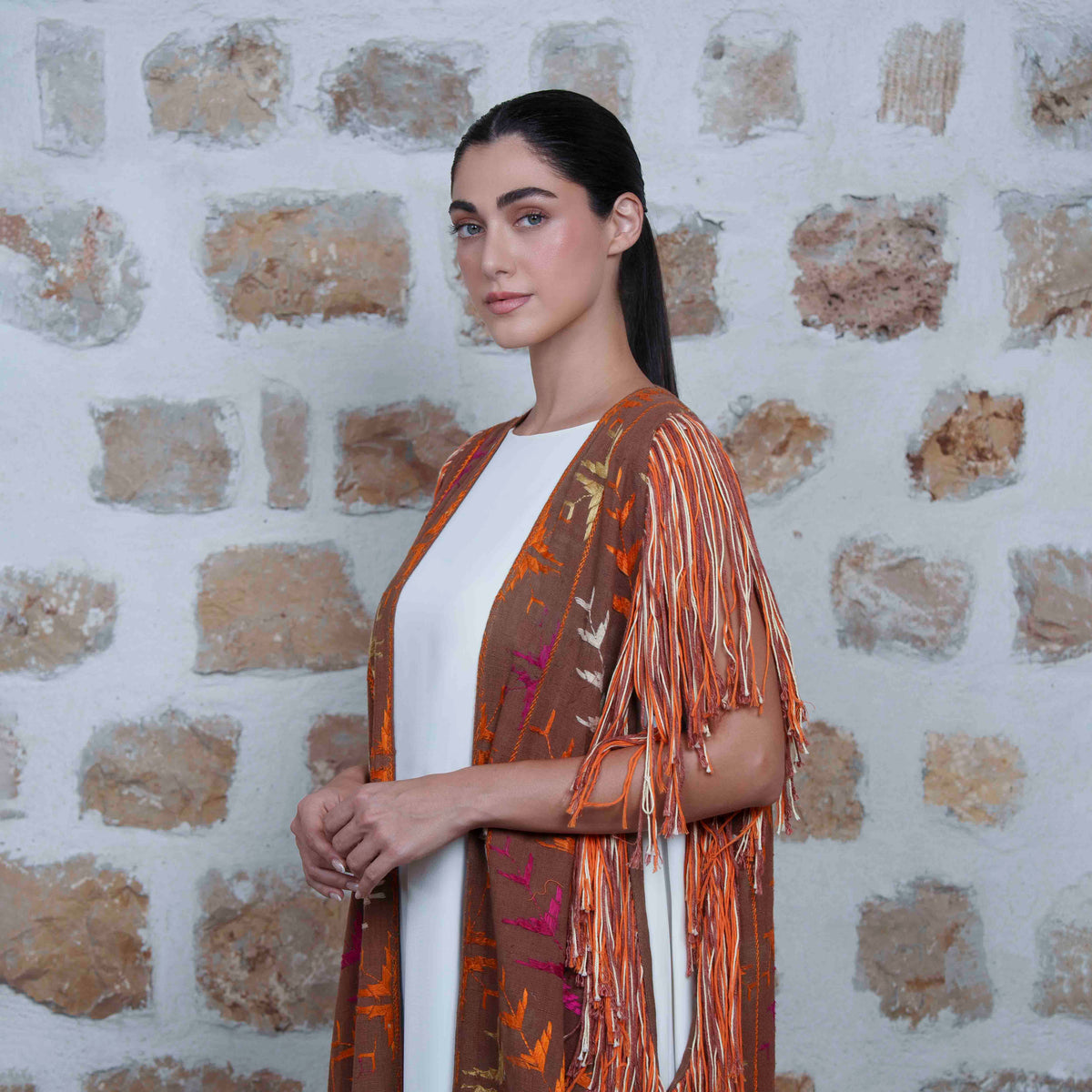 Mleiha - Light Brown/Creme