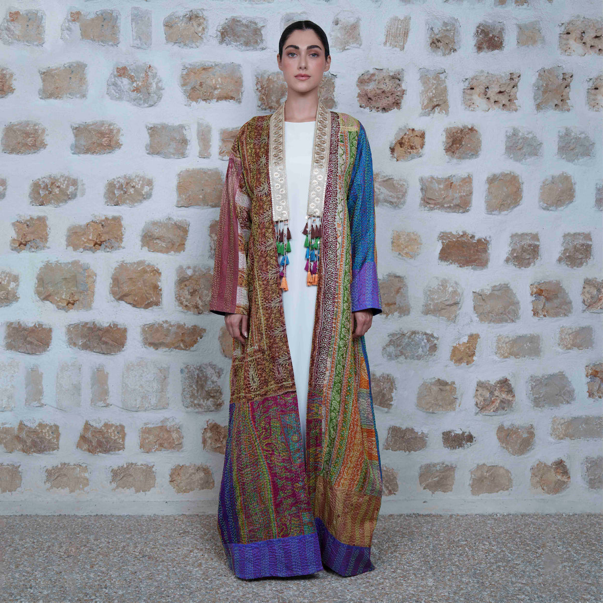 Jaipur Long - Multicolor with Mustard Accents