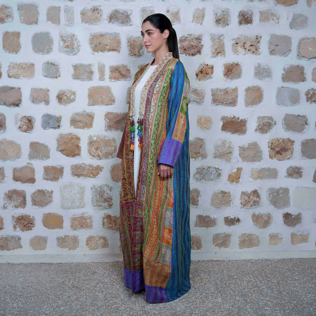 Jaipur Long - Multicolor with Mustard Accents