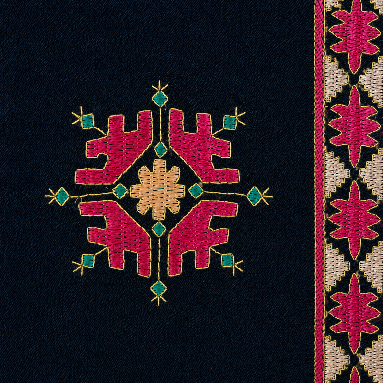 Rajasthan - Beige Pink green