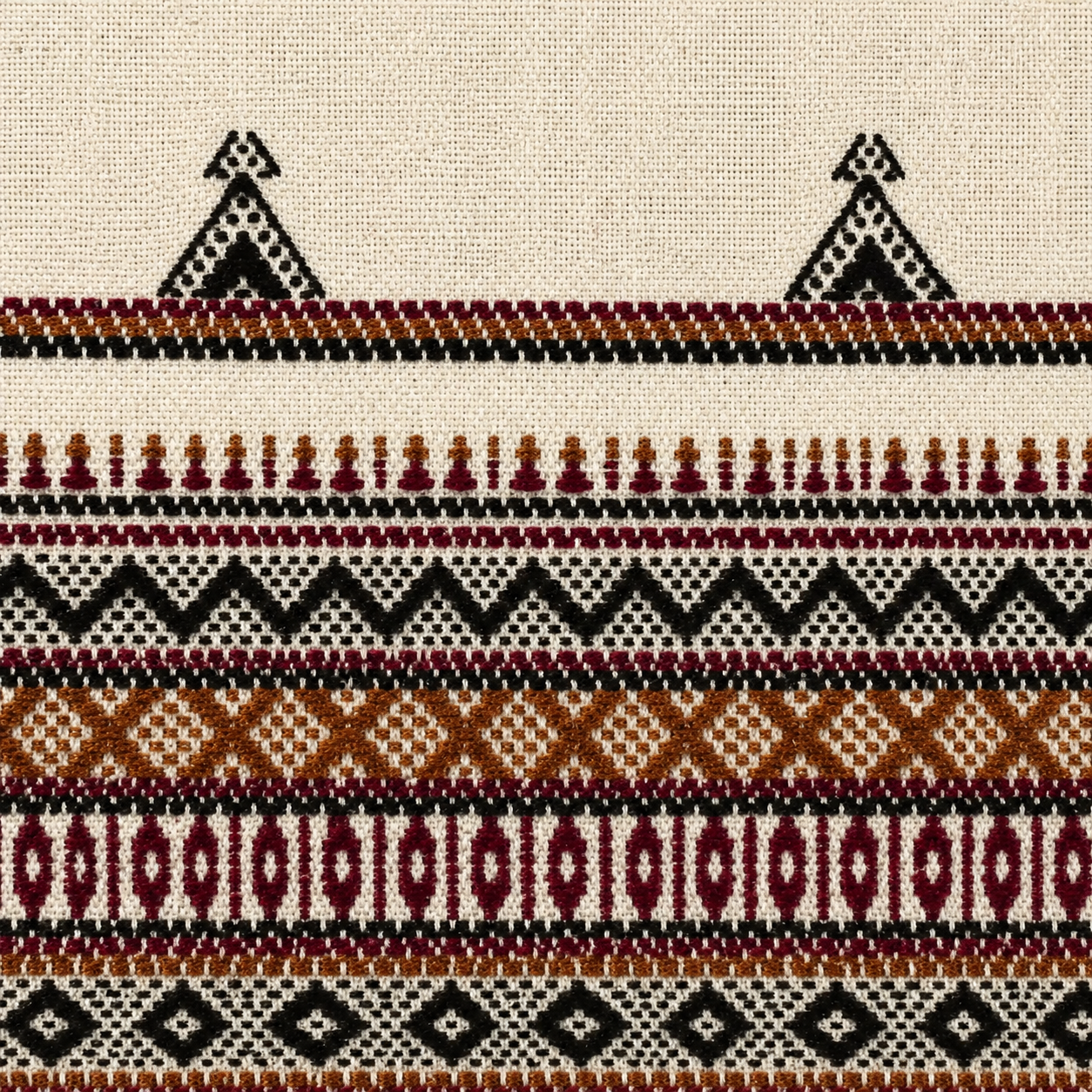 Rajasthan - Black/White & Red
